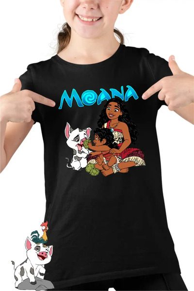 OEM Tricou Copii Fete Moana Pua Simea Vaiana