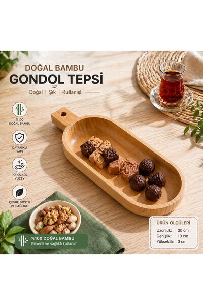 Molino Bambu Oval Sunumluk