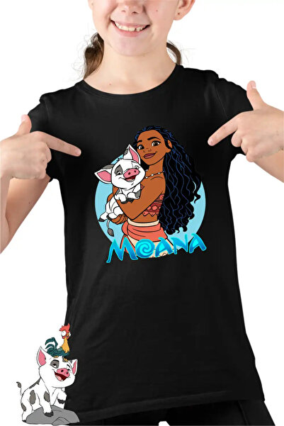 OEM Tricou Copii Fete Moana Vaiana Pua