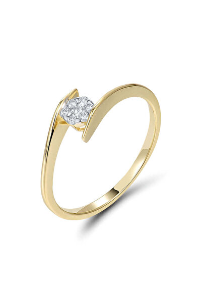 Bijuteria SORELLY Δαχτυλίδι από χρυσό 14 καρατίων με διαμάντια 0.083 καρατίων...