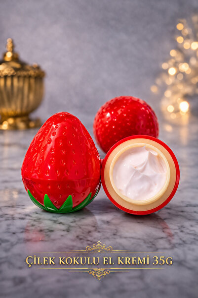 Lesvip's Çilek kokulu El Kremi 35G – Nemlendirici, Yumuşatıcı & Hızlı Emilim