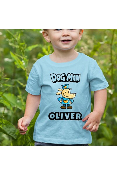 SVART WEAR Παιδικό και εφηβικό μπλουζάκι Dog Man με στάμπα, 100% βαμβακερό, κ...