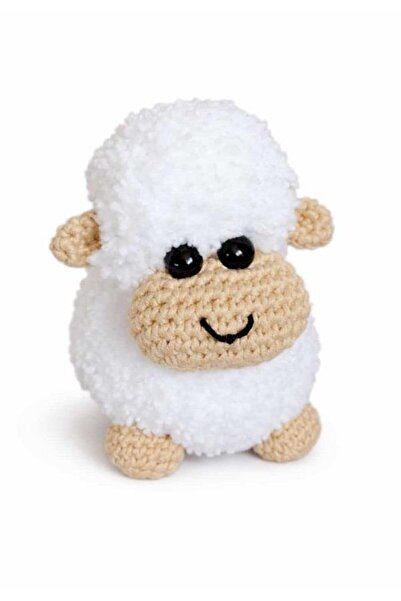 OYUNCAKPARK Maskot Şirin Kuzucuk Amigurumi Organik Anahtarlık Oyuncak