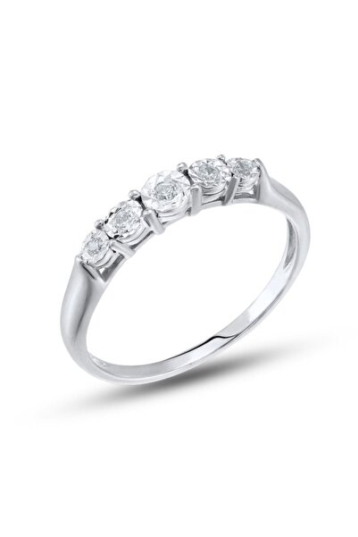 Bijuteria SORELLY Δαχτυλίδι από λευκόχρυσο 14 καρατίων με διαμάντια 0.064 καρ...