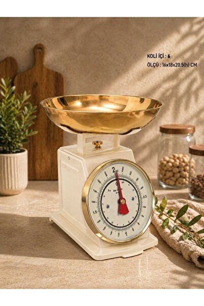 MEHAY HOME Mekanik Mutfak Terazisi 2 Kg – Analog Klasik Terazi