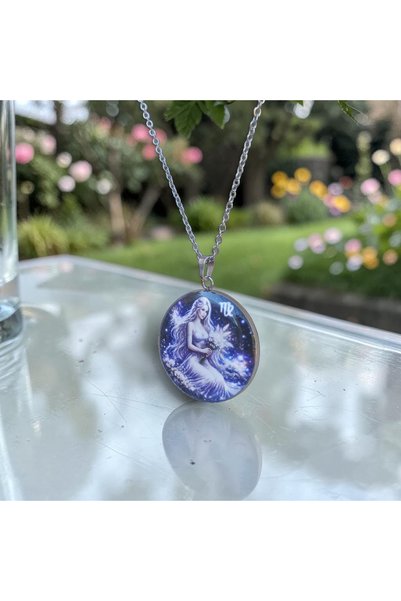 Oxolux, Lavinia Colier din seria Aesthetiq, in cutie cadou, design zodiacal, ...