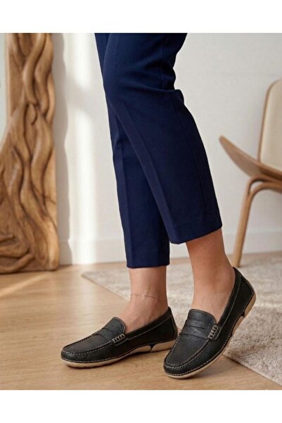 Daloğlu Μαύρα γυναικεία άνετα ορθοπεδικά καθημερινά παπούτσια μπαλαρίνας από ...