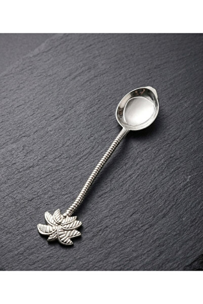 Style Mark Palm Tree Shaped Coffee Spoon Silver Color