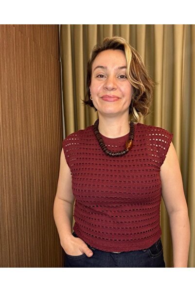 MU&ME BOUTİQUE Ажурна плетена блуза