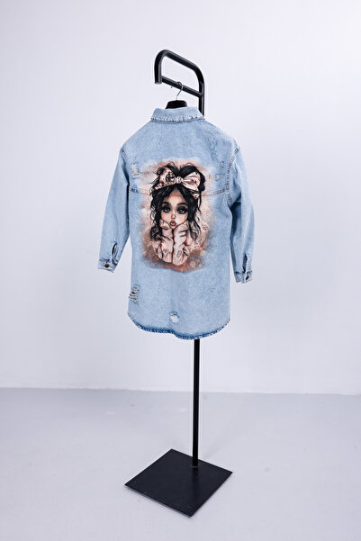 ozzıy34 Γυναικείο τζιν μπουφάν oversized