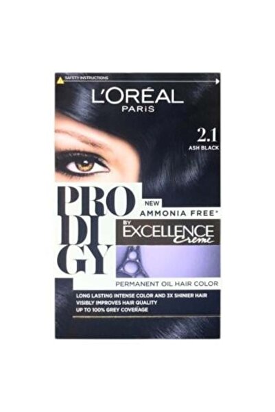 L'Oreal Paris صبغة شعر بروديجي بدون امونيا– درجة 2.1 اسود رمادي – 60 جرام