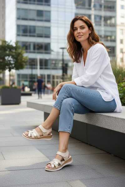 By Yağlıoğlu 100% Γνήσιο Δέρμα Πλήρως Ορθοπεδικά Άνετα Καθημερινά Σανδάλια με...