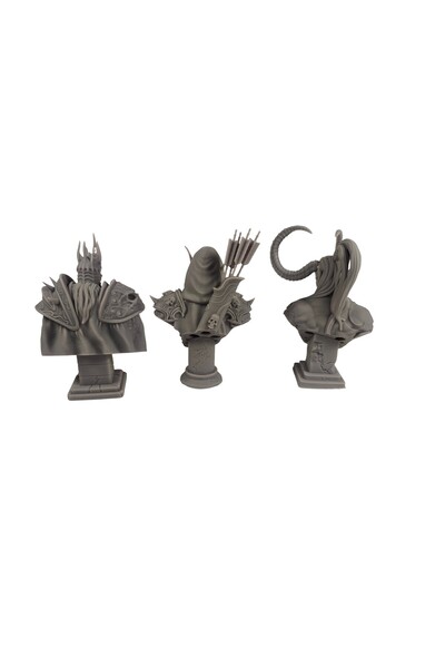 OEM Set figurine World of Warcraft, Blizzard Illidan, Sylvanas si Lich King 9-9-8 cm rasina