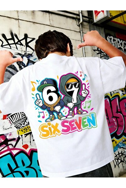 SVART WEAR Six Seven 67 Παιδικό και εφηβικό μπλουζάκι με στάμπα, 100% βαμβακε...