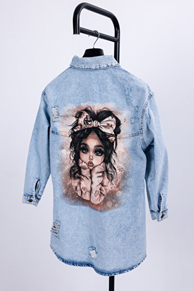 sorisso Σακάκι τζιν με τύπωμα oversized