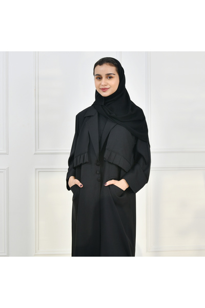 HAWRAA ABAYA Girls' Abaya Blazer with Buttons Closure Stylish Functional Design