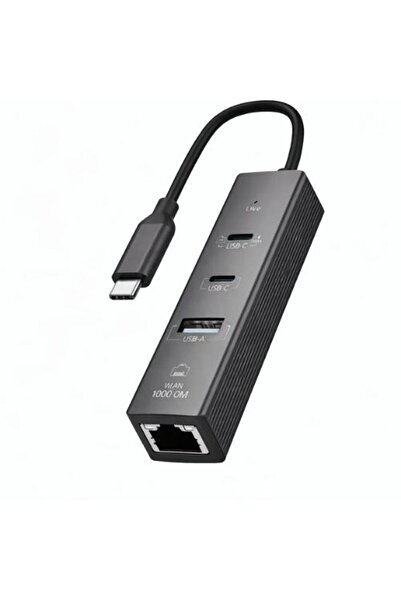 naque منفذ Type-C إلى منفذين USB جيجابت إيثرنت ZR1207