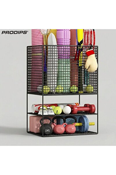 prodips Pilates Yoga Fitness Malzemeleri Mat Aksesuar Foam Roller Sepetli Raf...