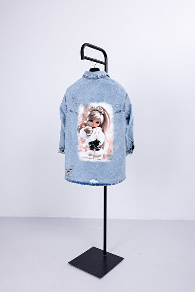 ozzıy34 Γυναικείο τζιν μπουφάν oversized