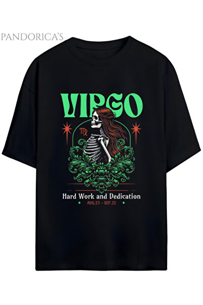 Grafftee Clothing Σειρά Gothic Zodiac Design, μπλουζάκι Unisex από βαμβάκι με...