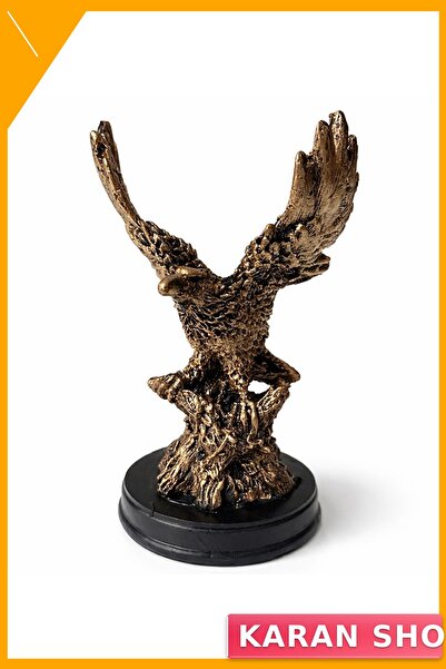 Generic Brand Decorative Polyester Eagle Statue 13X9 cm Office Table Ornament