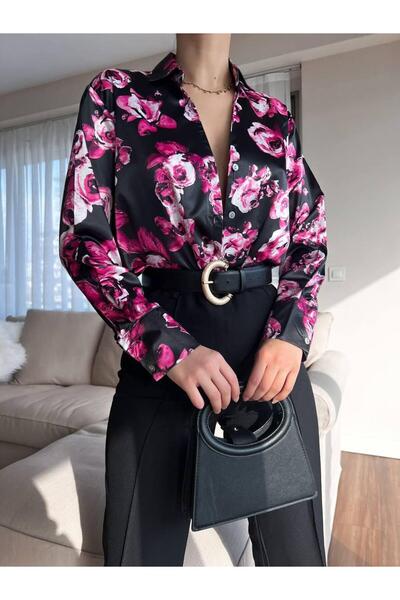 MODA GARDEN 35 DESENLİ SATEN GÖMLEK