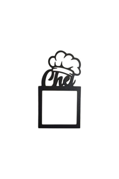 EHA Decoratiune priza “CHEF”, lemn, 65x65 mm, negru,
