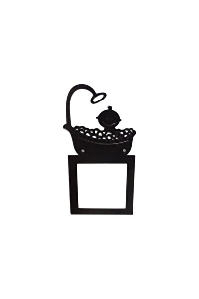 EHA Decoratiune priza CADA lemn, 65x65 mm, negru,