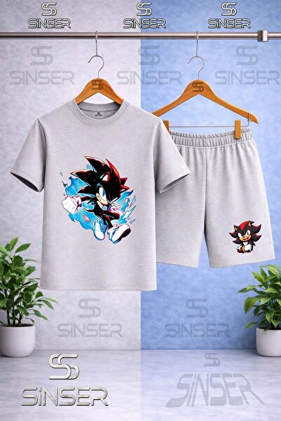 SS SİNSER Παιδικό SNIC ΜΑΥΡΟ ΜΠΛΕ ΚΑΜΒΑΣ Μπλουζάκι με στάμπα με λαιμόκοψη - Σ...