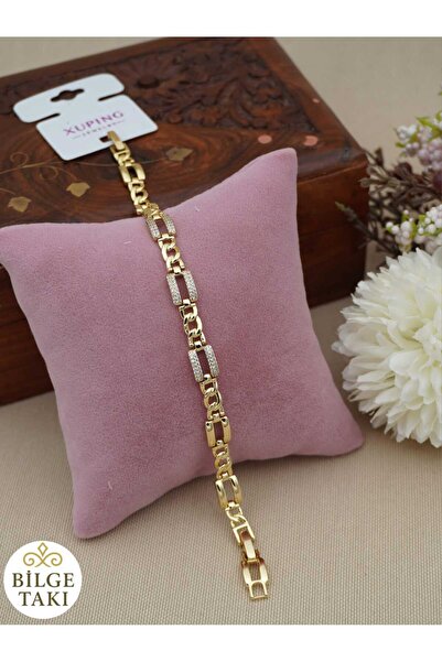 Bilge Takı Vip Xuping Zircon Stone Steel Bracelet, Non-Tarnishing Steel Brace...