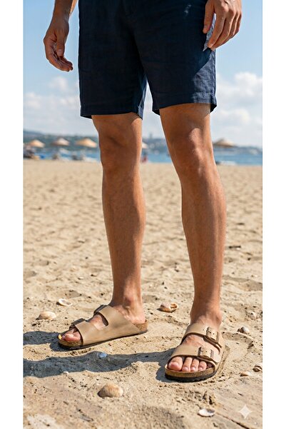 SEZ AYAKKABI Μαλακό δερμάτινο ορθοπεδικό και ελαφρύ πέλμα με διπλή πόρπη, ρυθ...