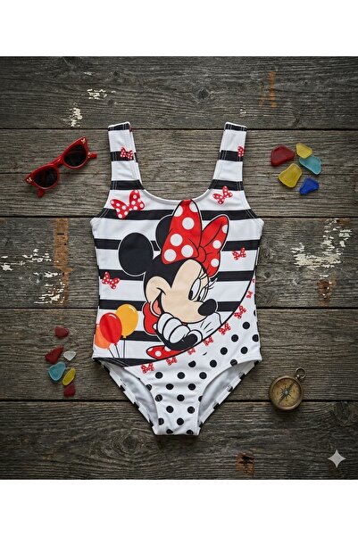 GÖKÇE mickey mause baskılı mayo