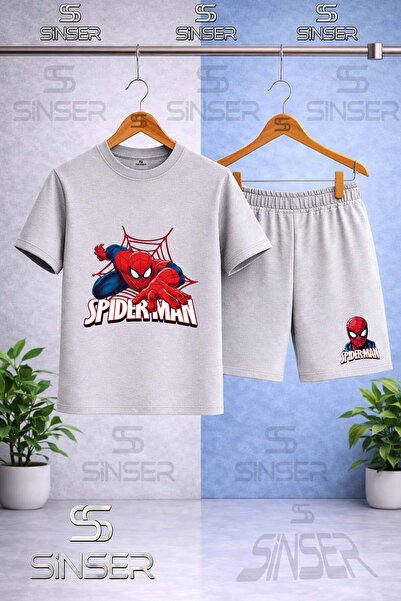 SS SİNSER Παιδικό ORUMCEKMAN KIRMIZI AG ELLER YAZIDA Μπλουζάκι με στάμπα με λ...