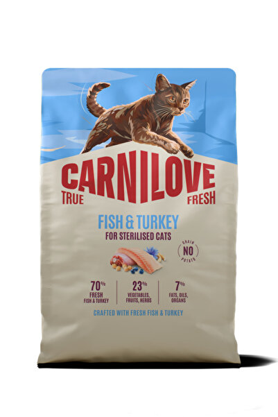 Carnilove TRUE FRESH Tahılsız Kısırlaştırılmış Yetişkin Kediler İçin Balık & ...