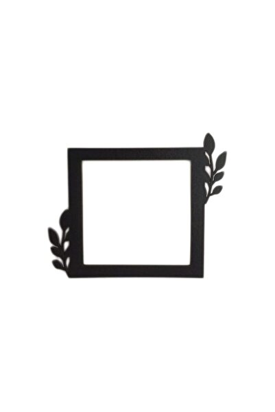 EHA Decoratiune prize FRUNZE, lemn, 65x65 mm, negru,