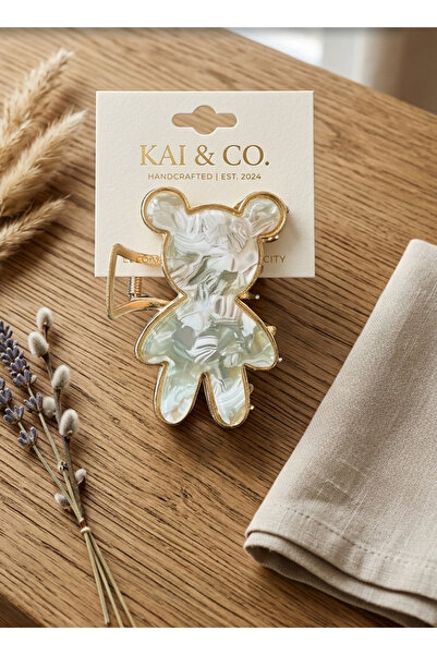 Lotus luxury Teddy Bear Ayıcık Figürlü Premium Metal Mandal Toka