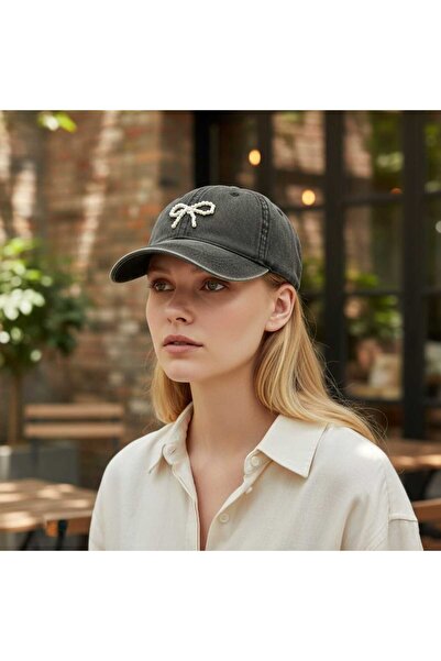 Aware Time Women's Pearl Washed Luxury Denim Cap Hat