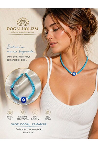 doğaltaşboncukişleri Bodrum Boncuğu Kolye