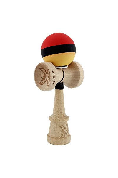 Cyrax Kendama X Original, Sfoară 62/65 cm M Roșu/Negru/Galben
