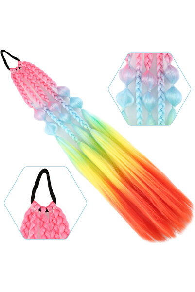 colezium Bn and Straight Casual Braided Elastic Ponytail / Acm16