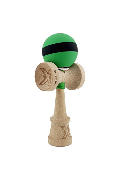 Cyrax Kendama X Original, Sfoară 62/65 cm M Bicolor Verde Dublu/Negru