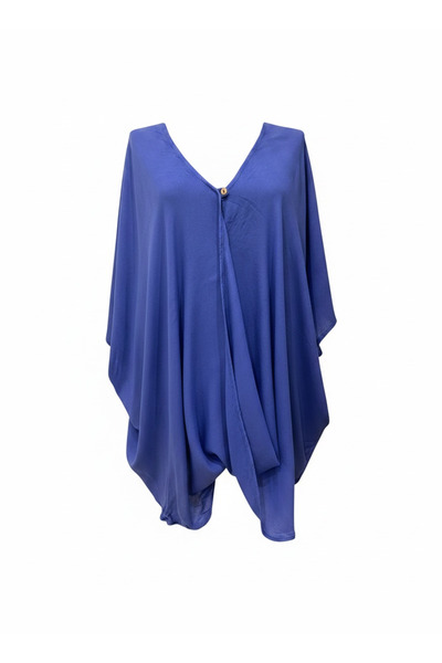 PHUTİ COLLECTION 100% Viscosa Single Button Detail Bluz