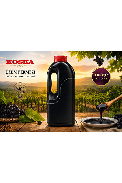 Koska Üzüm Pekmezi 1300 g – Gelenekten Gelen Saf Lezzet
