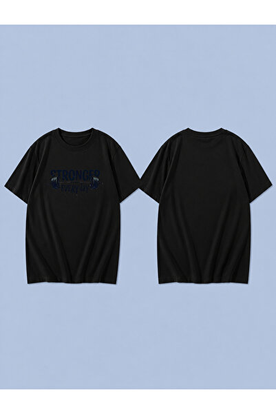 LORVEX STRONGER EVERY DAY Μπλουζάκι Unisex με στάμπα, 100% βαμβάκι, oversized...