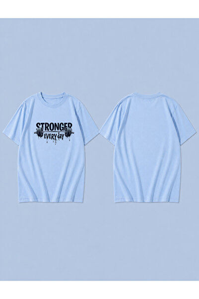 LORVEX STRONGER EVERY DAY Μπλουζάκι Unisex με στάμπα, 100% βαμβάκι, oversized...