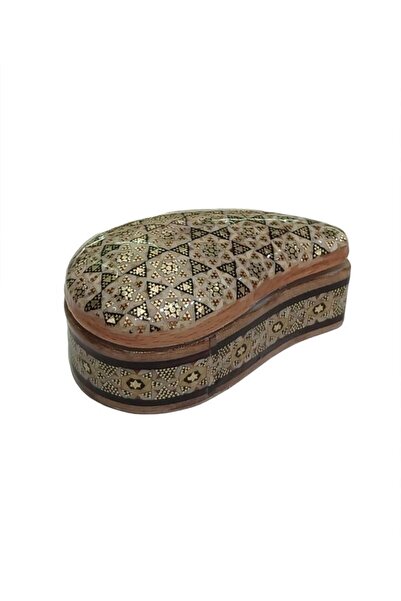 ebrişem İran El İşlemesi Hatem Mücevher Kutusu - 5 x 8 cm