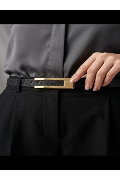 Gradelli Γυναικεία ζώνη casual με λεπτή αγκράφα και λεπτομέρειες