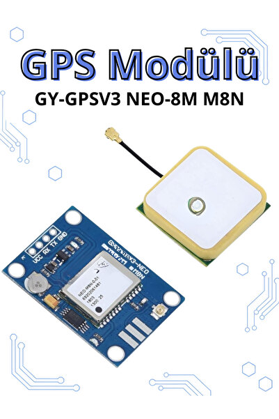 RoboPazar Ublox GY-GPSV3 NEO-8M M8N GPS Modülü