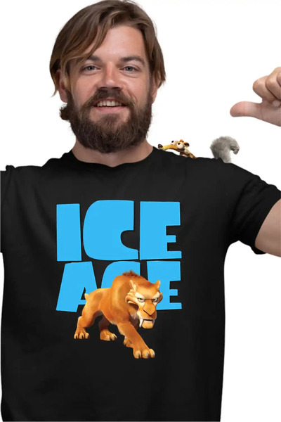 OEM Tricou Barbati Ice Age Diego Smilodon Tigru
