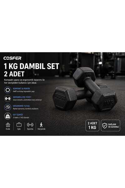 ÇAKABEY 1Kg+1Kg Plastik Dambıl Seti